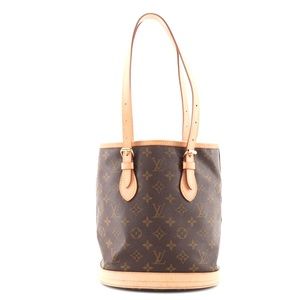 Almost brand new LV petit bucket bag